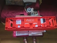 Vintage Coca Cola Plastic Red  Huskylite Carrier - Mold #464 - Rehrig Pacific Co
