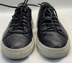 Vince Black Leather LaceUp Lambskin Sneakers  Men’s Size 8 — photo 2