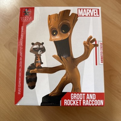 Marvel Groot and Rocket Raccoon Animated Statue Limited EDITION (4000). Neu OVP
