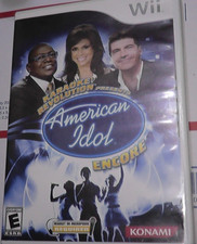 Tested Nintendo Wii KARAOKE REVOLUTION AMERICAN IDOL Working Game Box MANUAL