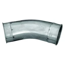 Nordfab 8010003658 Round 90 Degree Elbow, 5 In Duct Dia, 304 Stainless Steel,