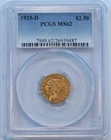 1925-D  Indian Head Gold Quarter Eagle Coin  - PCGS MS62