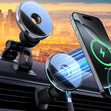 for Magsafe Car Mount Charger, 15W Magnetic Wireless Car Charger Magnetic Car