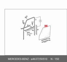 Mercedes-Benz Glasscheibe G-Klasse W463 A4637250510 Original Neu Mercedes-Benz Glasscheibe G-Klasse W463 A4637250510 Original Neu