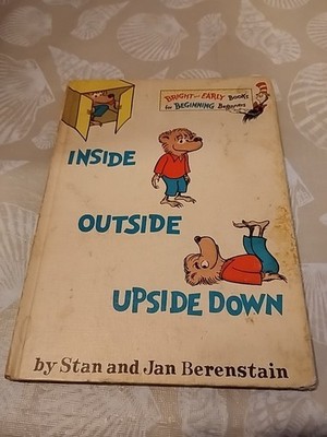 Inside Outside Upside Down The Berenstein Bears Stan Jan Berenstein 1968 HB Good