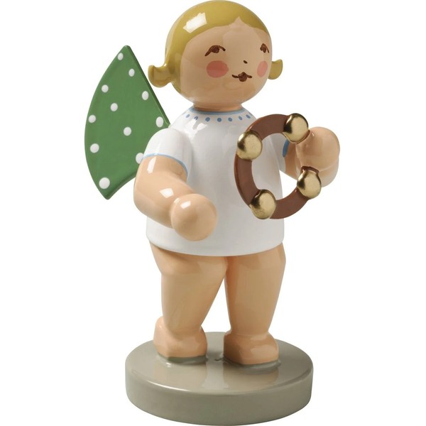 Wendt & KüHn 'Engel Mit Schellenring 650/57, H 6Cm' Braune Haare-image