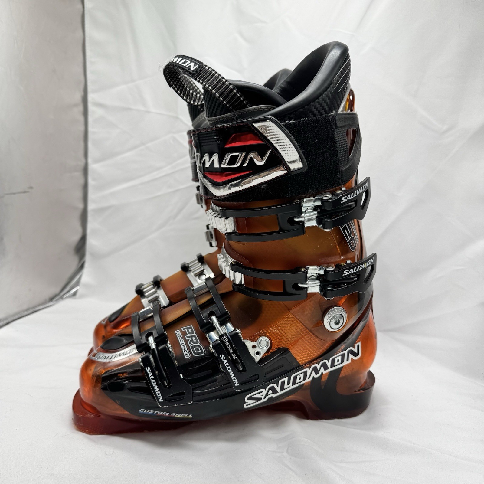 Scarponi da sci Salomon Falcon Pro CS Energyzer 120 taglia 25 25 5 arancione