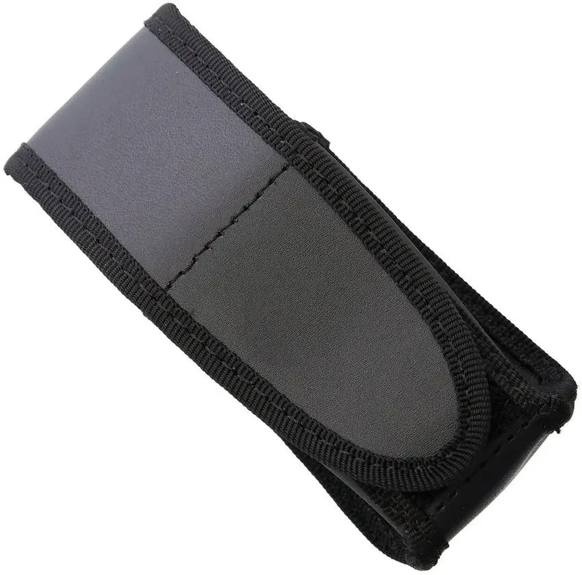 Sheaths Fits Closed Folding Knives 3.5" Black Leather And Nylon Construction