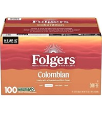 Folgers Medium Roast K-Cup Coffee Pods, 100 Colombian 100 ct.free shipping   