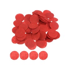 300pcs Round Felt Circles, 25mm 1" Craft Felt Pads Non-Woven Fabric Pad Red