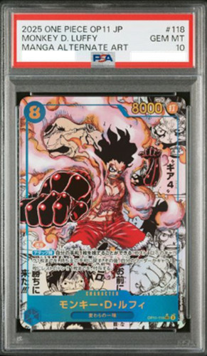 Monkey.D.Luffy (Manga) graded PSA 10 for sale on eBay