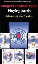Rangers Football Club - Single playing card - select from list - AB65