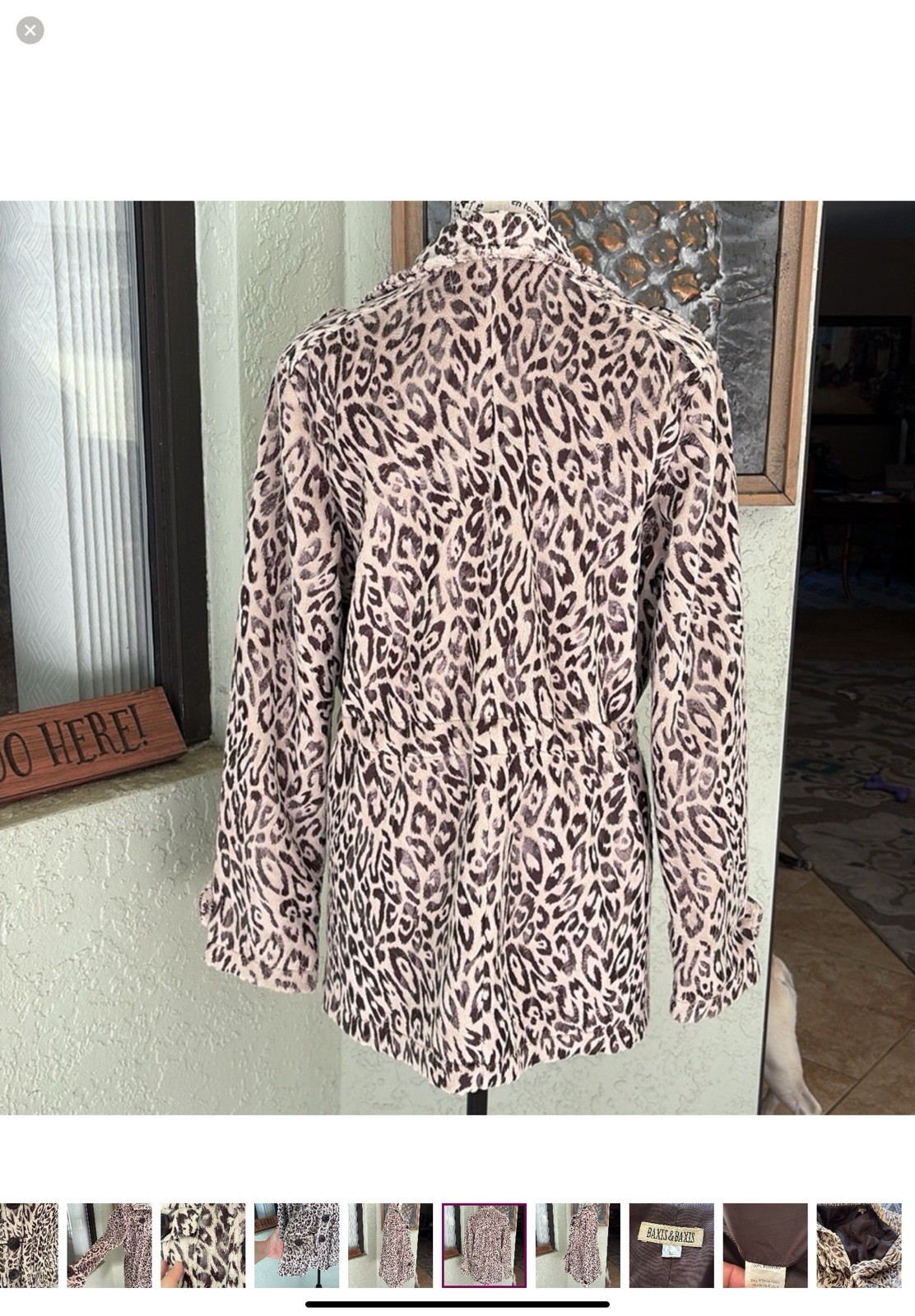 *BAXIS & BAXIS jacket button down front long slee… - image 9