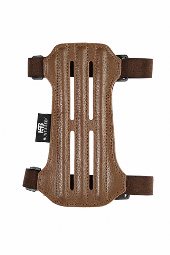Hunt&Seek Cow Leather Arm Guard – 7” Adjustable Archery Forearm Protector  - Picture 9 of 14