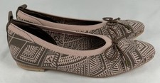 Skechers Pink Mocha Air Cooled Memory Foam Ballet Flats Shoes Womens Sz 6 Vegan