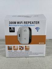 300M WiFi Repeater WLAN Network Extender New in Box Laptop PC Wi-Fi