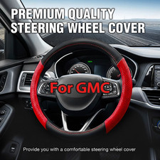 For 1999-2002 Gmc Sierra 1500 2500 3500 Slt -leather Steering Wheel Cover