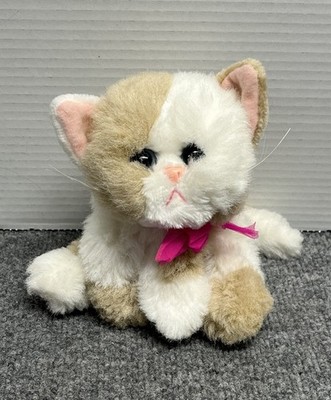 Tyco Kitty Kitty Kittens Tan Cat Purring 7'' Plush Vintage