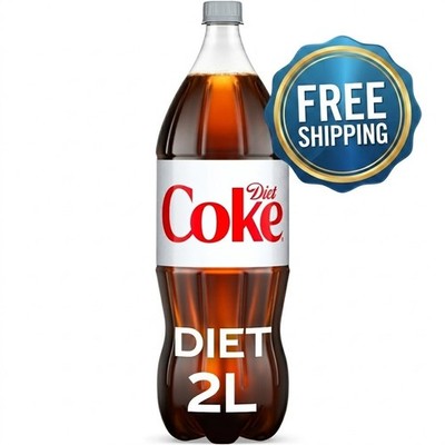 Diet Coke Soda Pop Bottle, 2 Liters - Free Shipping