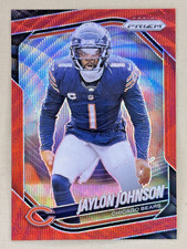 2025 Panini Prizm Jaylon Johnson Red Wave Prizm /149 Chicago Bears #44