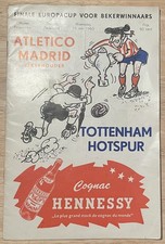 Tottenham Hotspur v Atletico Madrid European CWC Final Match Programme 15.05.63