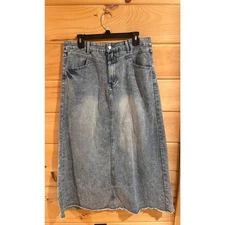 Midi Denim Skirt