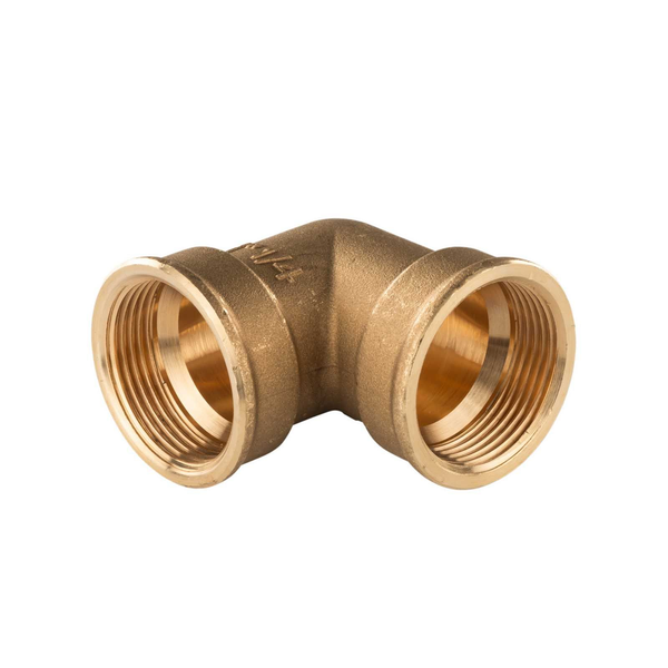 "Messing Gewinde-Fitting 90° Winkel 1 1/4\"IG - 1 1/4''IG (Dn 32) - Schwere AusfüH"-image