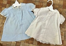 Two Vintage Doll Dresses Or Newborn