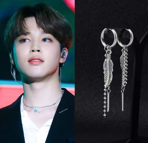 Jimin Ohrringe BTS Merch Kpop Bangtan Koreanische Mode - Bild 1 von 5
