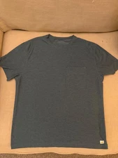 Vuori mens strato tech relaxed fit M in light deep sea heather