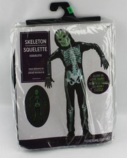 Skeleton Glow in the Dark Kids Medium 8-10 Halloween Costume