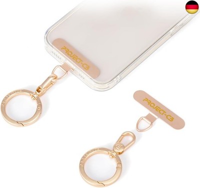 project-cb Handy Handykette Pads 1,Federring Verschluss 1,Metall Pads,Universell