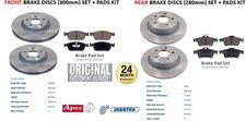 FRONT + REAR BRAKE DISCS & PADS for FORD TRANSIT CONNECT Box 1.5 TDCi 2015-on