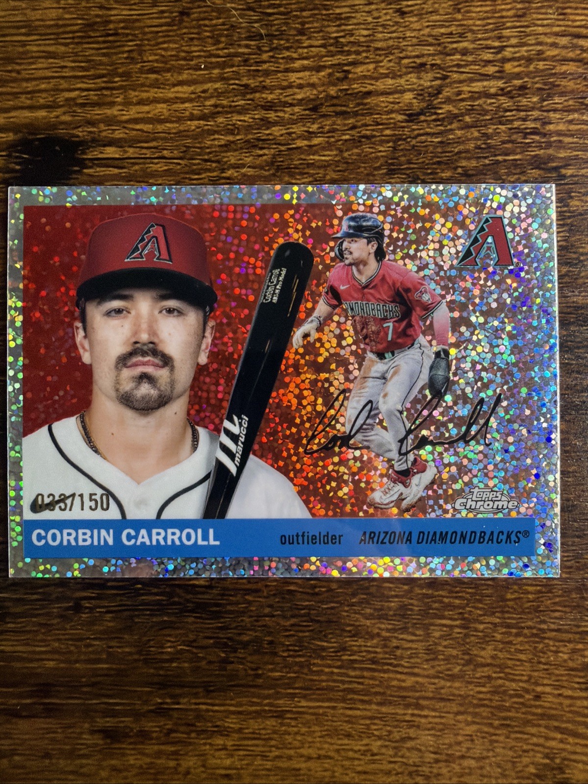 2025 Topps Chrome Platinum Corbin Carroll Mini Diamond /150 Diamondbacks
