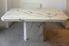 🍽️ 160cm Marble White Dining Table 🍽️