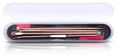 2x EWANTO Mitesserentferner  4er Set aus Edelstahl Rosegold Blackhead Remover