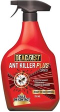 Deadfast Ant Killer Plus Spray 750ml - Nest Elimination Use Indoor & Outside
