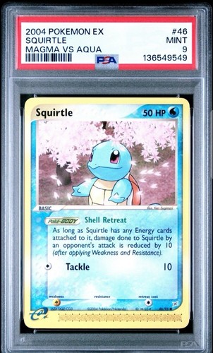 Squirtle graded PSA 9 for sale on eBay