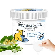 150Pcs Eyes Wipes for Dogs - Tear Stain Remover for Dogs - Dog Eye Cleaner Ey...