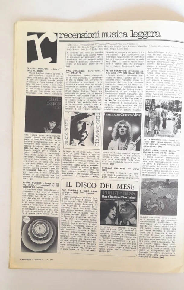 MUSICA E DISCHI ITALIAN MAGAZINE, No.368 FEB 1977 KISS / PETER GABRIEL / QUEEN - Image 3 of 4