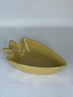 Frankoma Pottery Yellow Leaf Trinket Dish Mid Century Oklahoma Vintage