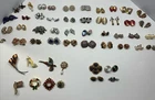 Vintage Signed & Unsigned Costume Jewelry Lot Brooches Earrings Mid Century Mix