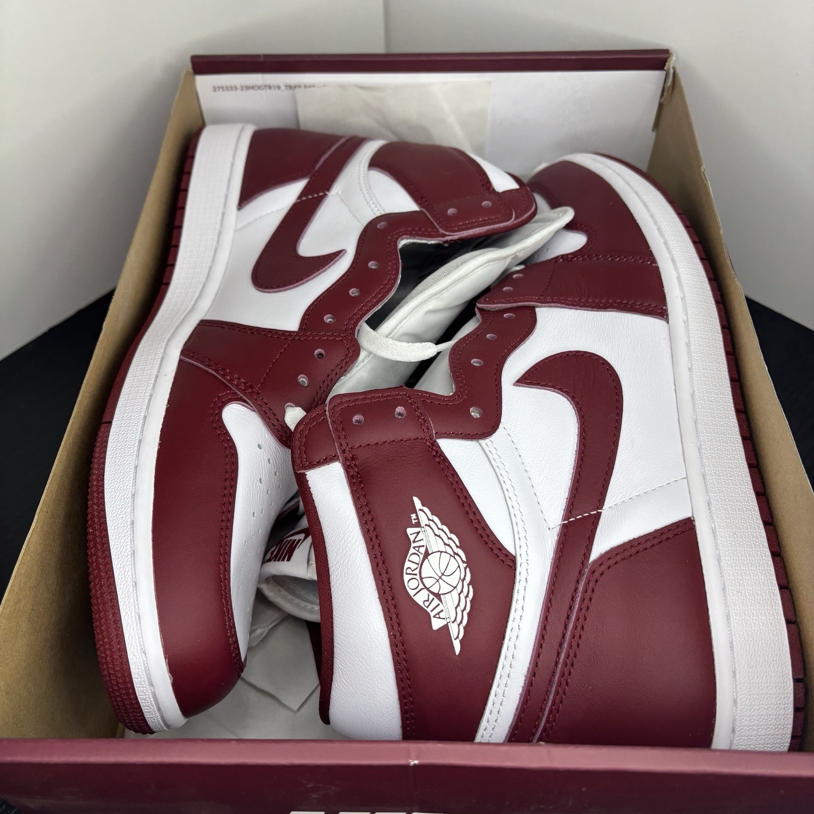 Size 13 - Nike Air Jordan 1 Retro OG High ‘Artisanal Team Red’ (NEW WITH BOX) thumbnail 2