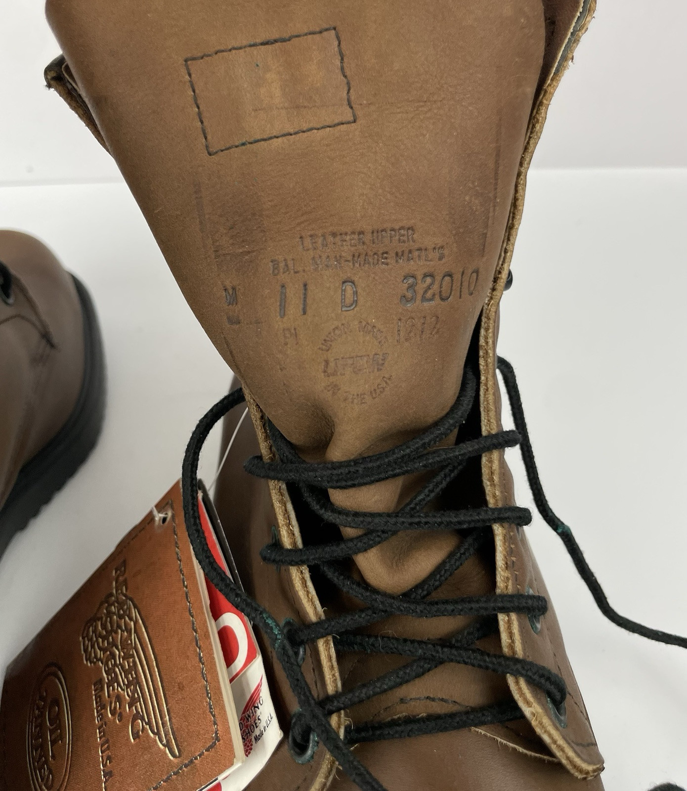 Red Wing Work Boots Mens 12 Brown Leather Insulated Lace Up Made In USA 1212 Red Wing brown leather lace up work boots | Mercari main image 2