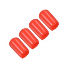 4Pcs 10mm Snooker Pool Tip Cover Billiard Cue Tip Protector Red