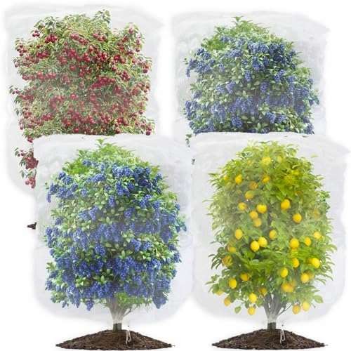 4Pack Fruit Tree Netting Bird Protection, 180x180cm 6x6ft  Assorted sizes