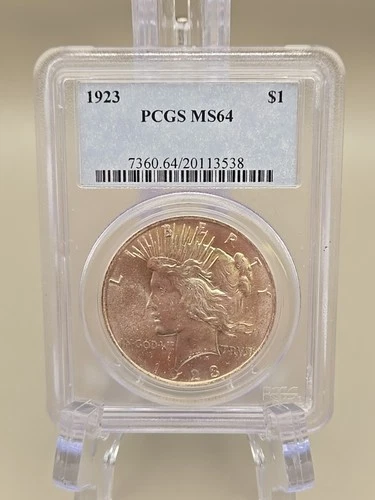 1923 Peace Silver Dollar $1 - PCGS MS64