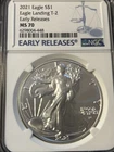 2021 Type 2 American Silver Eagle MS70 NGC Early Releases 1oz .999 Silver