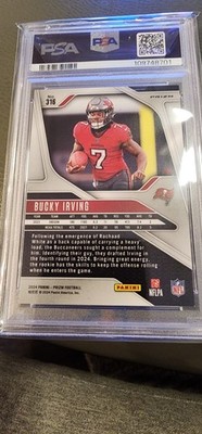 2024 Panini Prizm - Rookies Bucky Irving #316 Black & Red