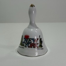New York City landmarks ceramic bell Statue of Liberty and the Twin Towers